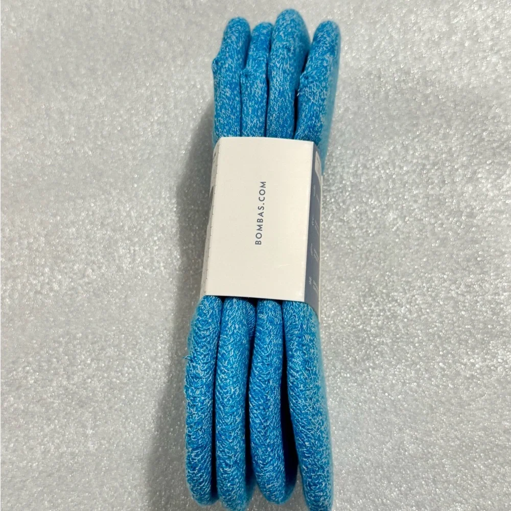 4 Ct Lot Bombas Socks Medium Blue Medium New No Show
